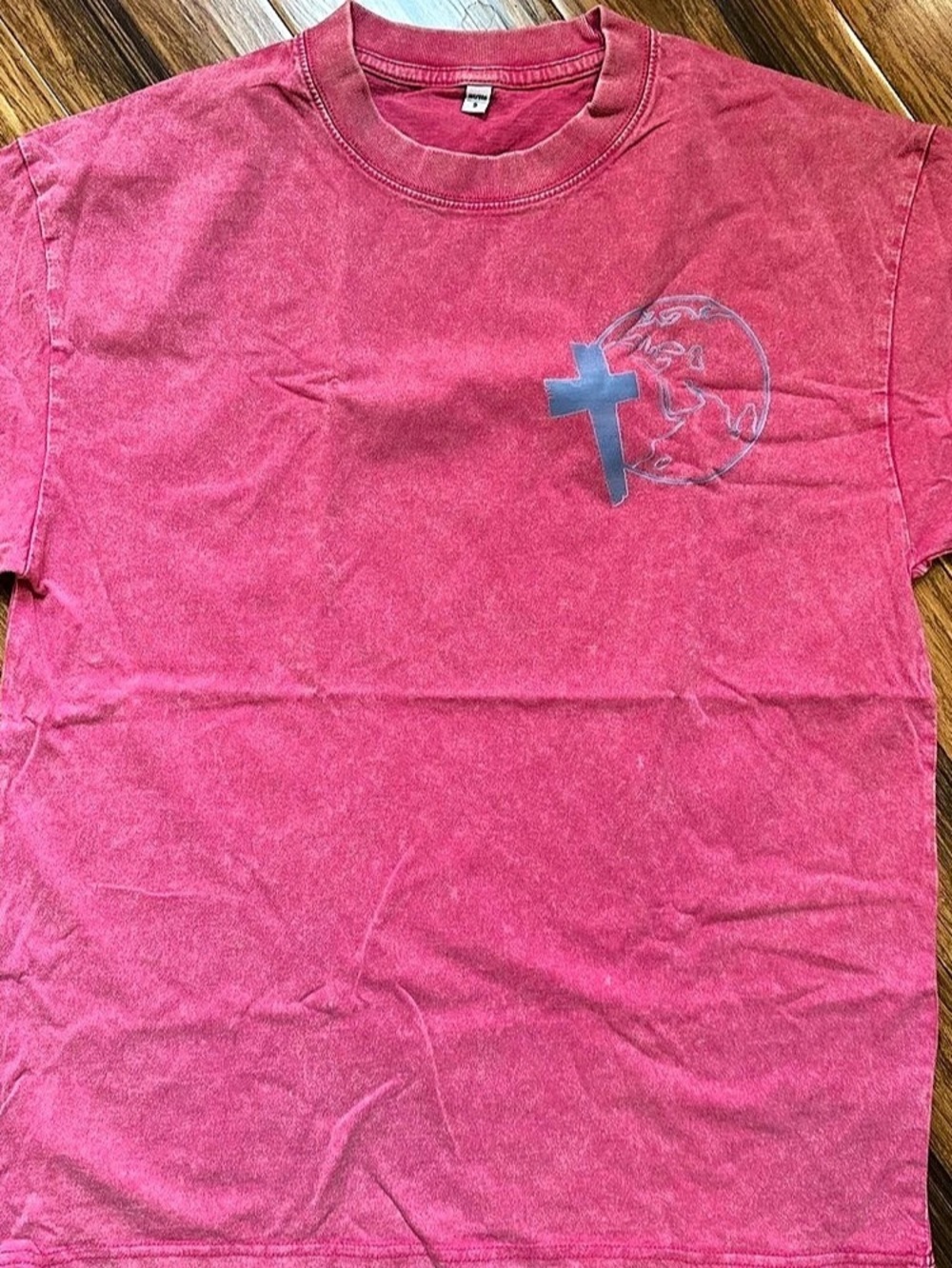 Graphic Short Sleeve Tee in Pink Size Small NWT